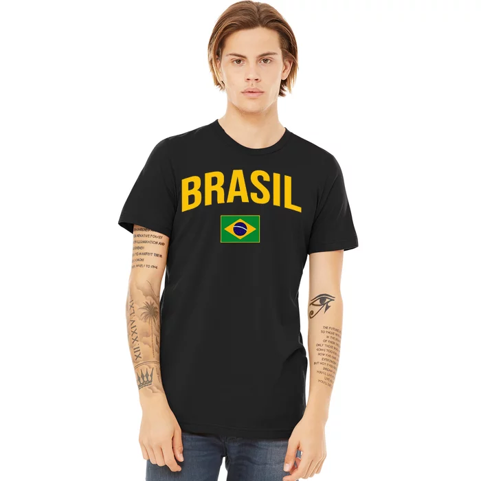 Brasil Flag Of Brazil Premium T-Shirt