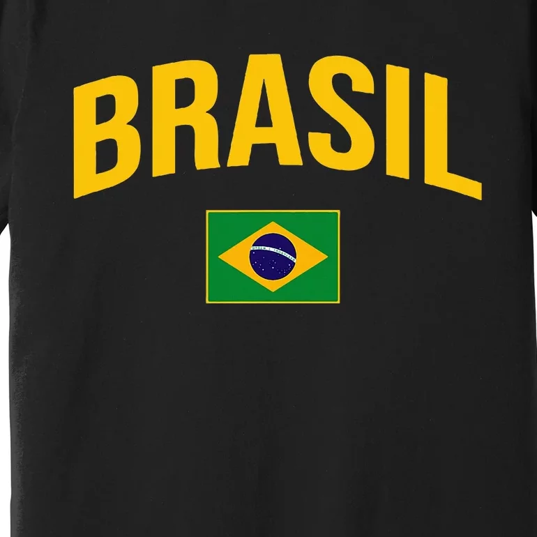 Brasil Flag Of Brazil Premium T-Shirt