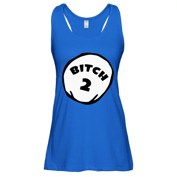 Best Friend Outfits Thing 1 And 2 Bitch 1 And 2 Ladies Essential Flowy Tank