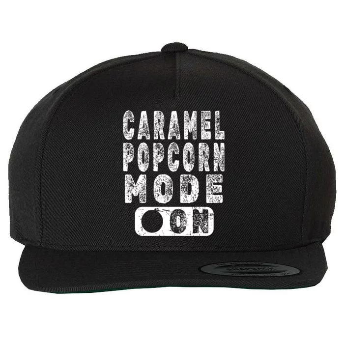 Big Fan Of Caramel Popcorn Gift Wool Snapback Cap