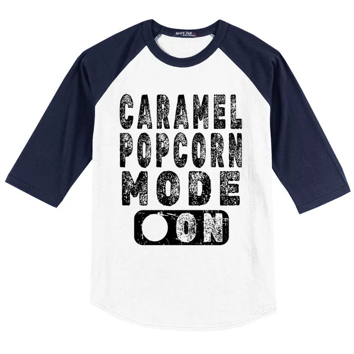 Big Fan Of Caramel Popcorn Gift Baseball Sleeve Shirt