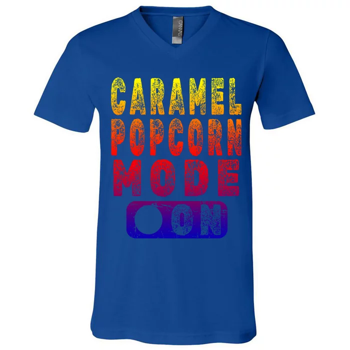 Big Fan Of Caramel Popcorn Gift V-Neck T-Shirt