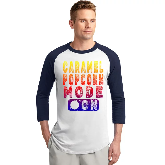 Big Fan Of Caramel Popcorn Gift Baseball Sleeve Shirt