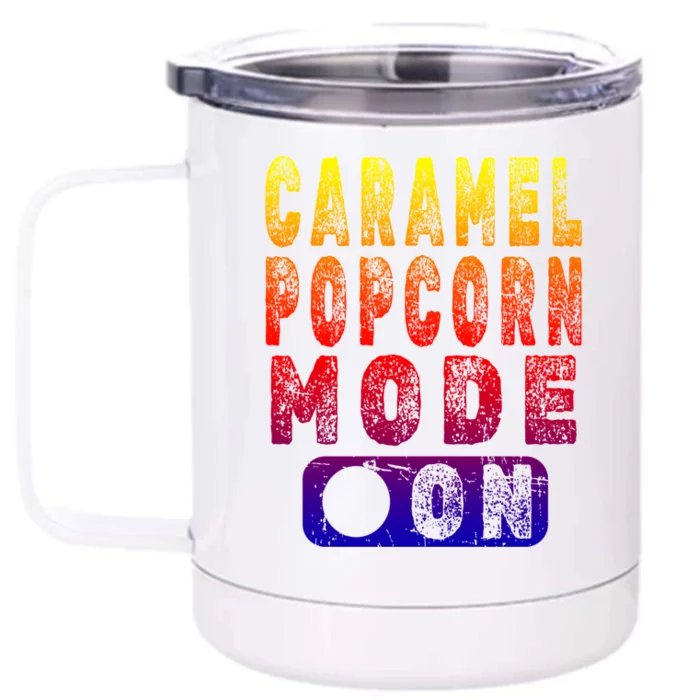 Big Fan Of Caramel Popcorn Gift Front & Back 12oz Stainless Steel Tumbler Cup