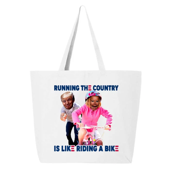 Biden Falls Off Bike Trump Funny Joe Biden Falling Of Bike Biden Trending 25L Jumbo Tote