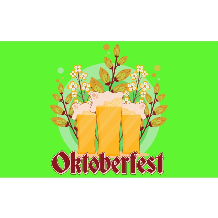 Boho Floral Oktoberfest Beers Bumper Sticker