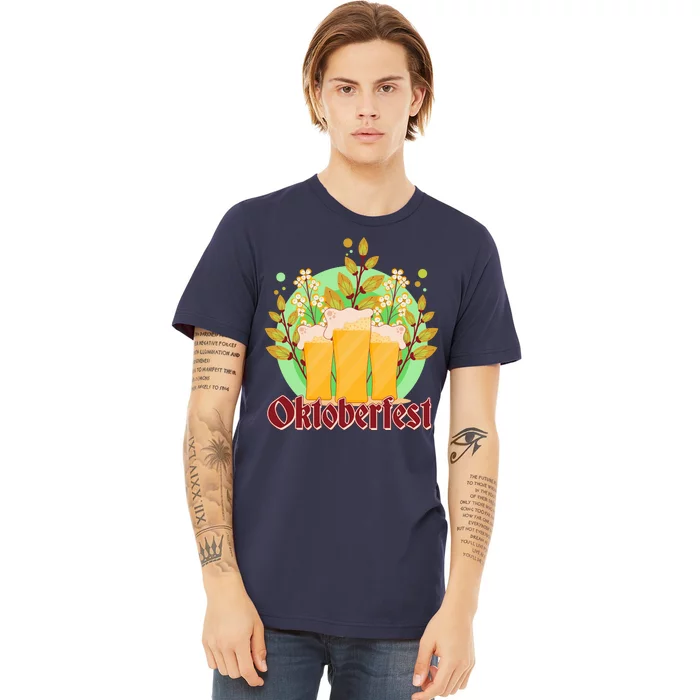 Boho Floral Oktoberfest Beers Premium T-Shirt