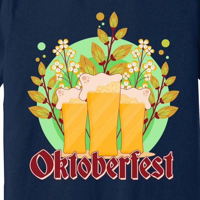 Boho Floral Oktoberfest Beers Premium T-Shirt