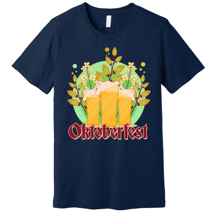 Boho Floral Oktoberfest Beers Premium T-Shirt