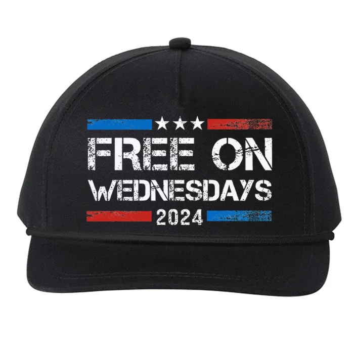 Biden Free On Wednesdays Us Flag Vintage Snapback Five-Panel Rope Hat