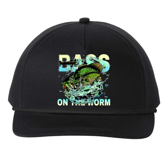 Bass Fishing On The Storm Snapback Five-Panel Rope Hat