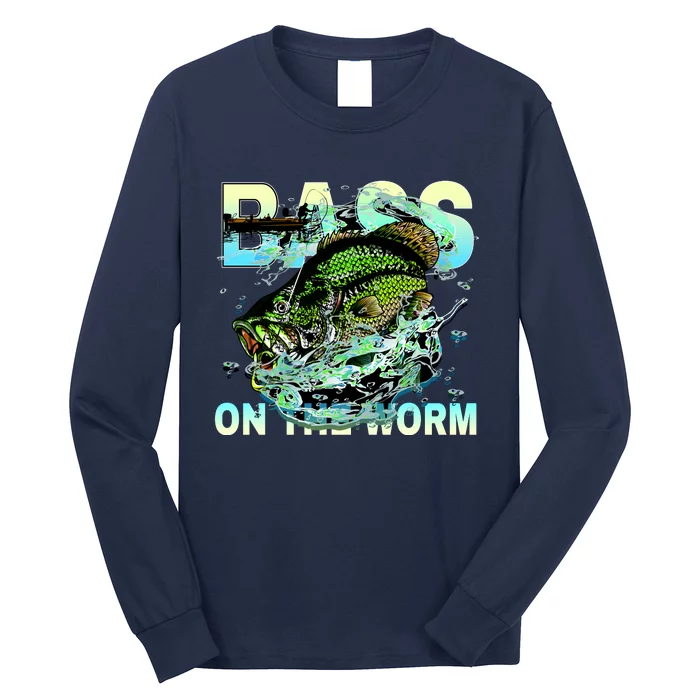 Bass Fishing On The Storm Long Sleeve Shirt