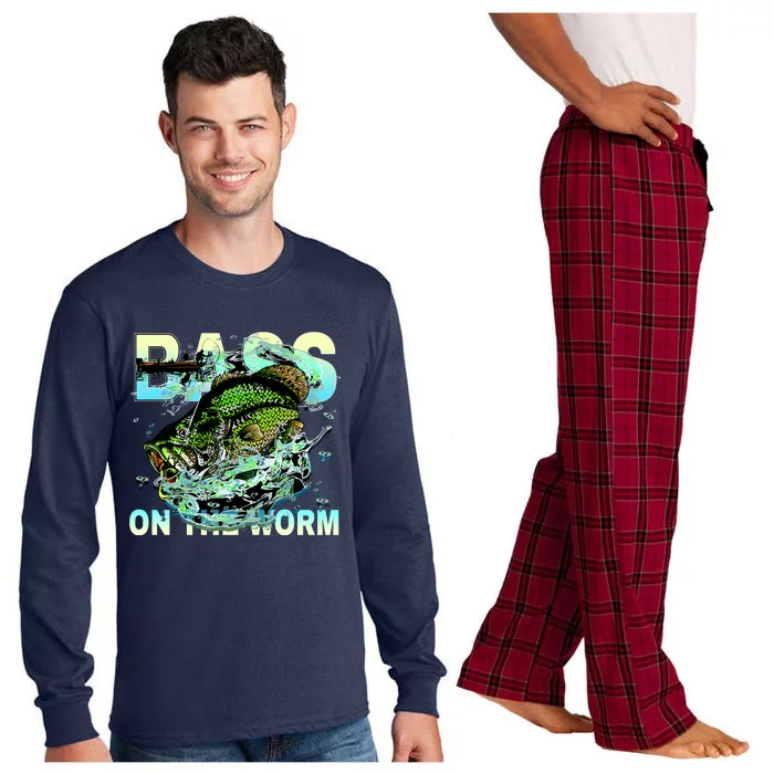 Bass Fishing On The Storm Long Sleeve Pajama Set