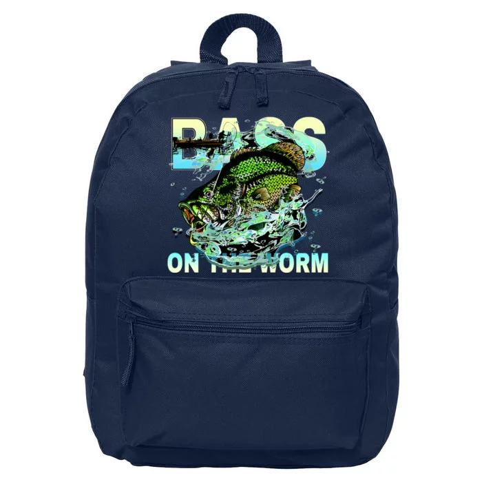 Bass Fishing On The Storm 16 in Basic Backpack