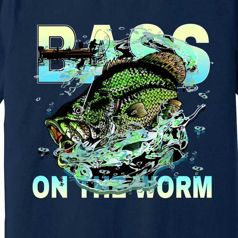 Bass Fishing On The Storm Premium T-Shirt