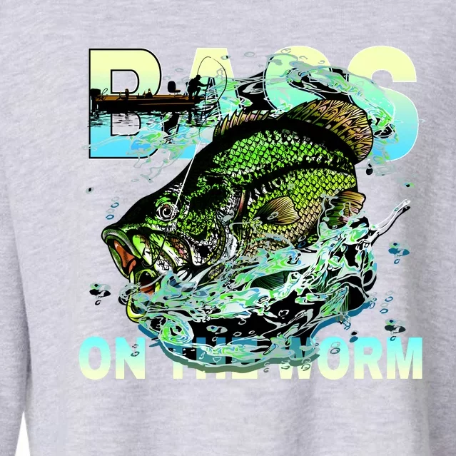 Bass Fishing On The Storm Cropped Pullover Crew