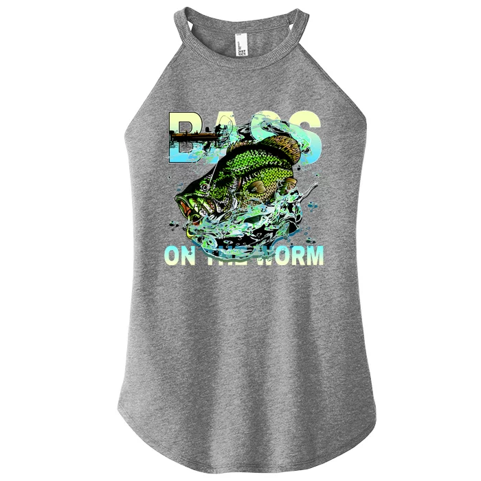 Bass Fishing On The Storm Women’s Perfect Tri Rocker Tank