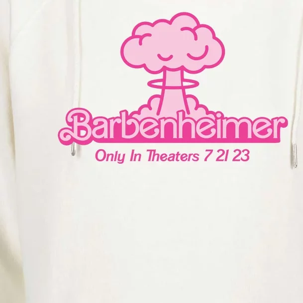 Barbenheimer Funny Only Theaters 7 21 23 Womens Funnel Neck Pullover Hood