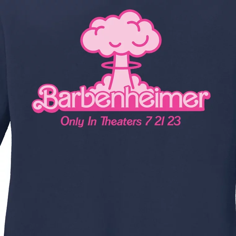 Barbenheimer Funny Only Theaters 7 21 23 Ladies Long Sleeve Shirt