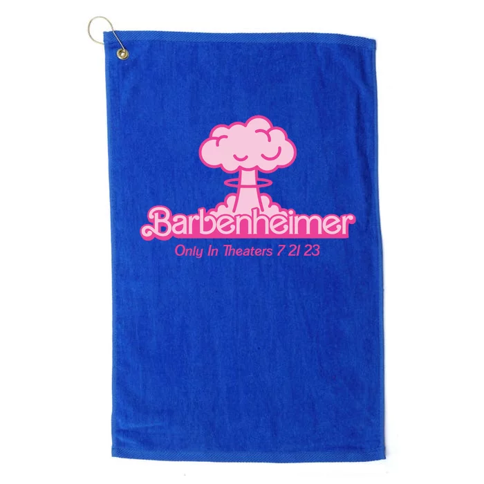 Barbenheimer Funny Only Theaters 7 21 23 Platinum Collection Golf Towel