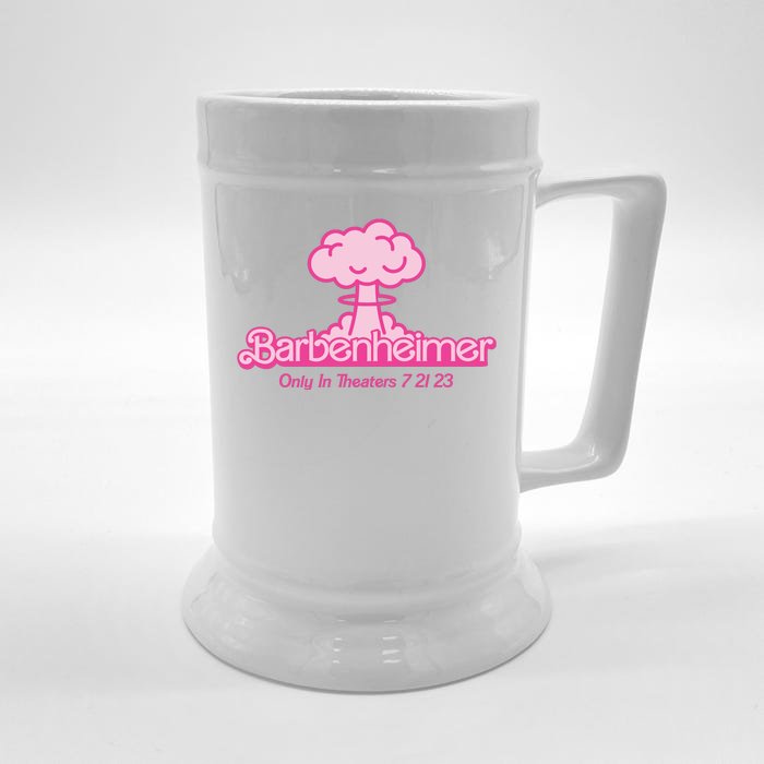 Barbenheimer Funny Only Theaters 7 21 23 Front & Back Beer Stein