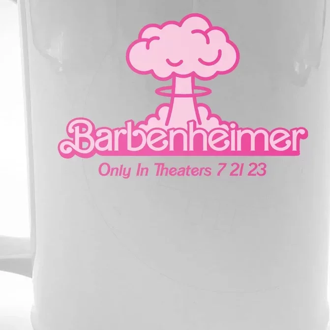 Barbenheimer Funny Only Theaters 7 21 23 Front & Back Beer Stein