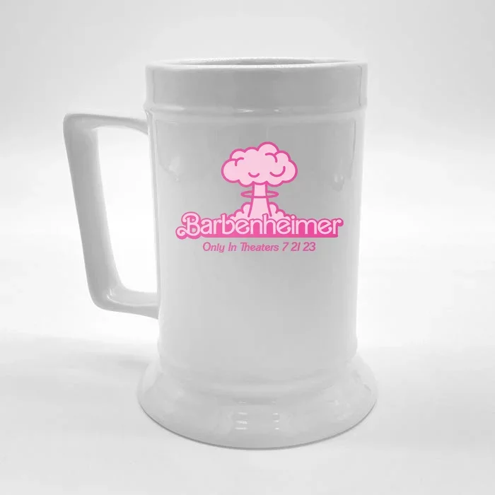 Barbenheimer Funny Only Theaters 7 21 23 Front & Back Beer Stein