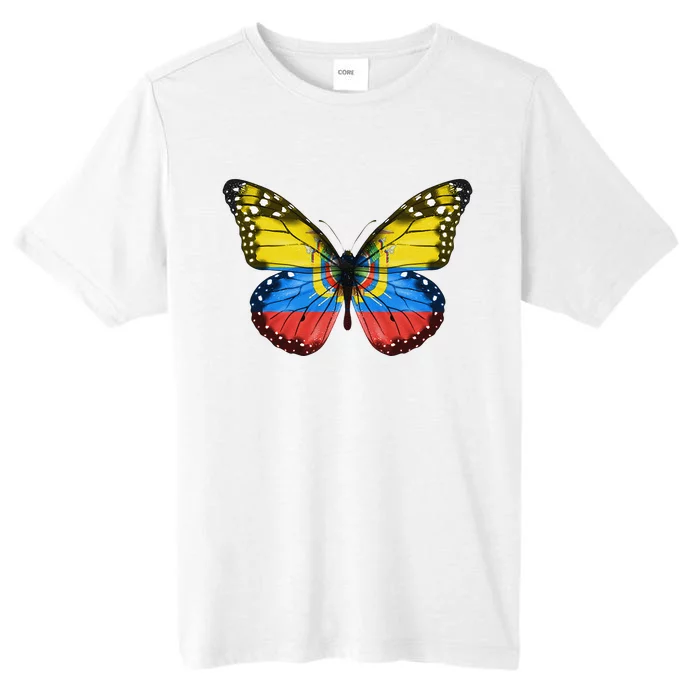 Butterfly Flag Of Ecuador ChromaSoft Performance T-Shirt