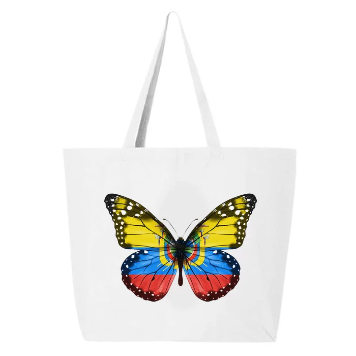 Butterfly Flag Of Ecuador 25L Jumbo Tote