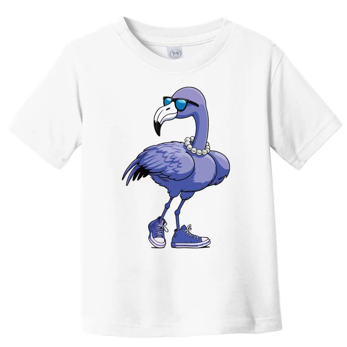 Blue Flamingo Pearls Comma La Kamala Harris 2024 Toddler T-Shirt