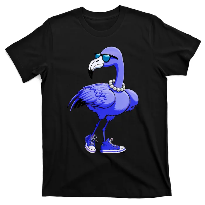 Blue Flamingo Pearls Comma La Kamala Harris 2024 T-Shirt