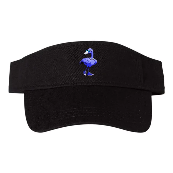 Blue Flamingo Pearls Comma La Kamala Harris 2024 Valucap Bio-Washed Visor