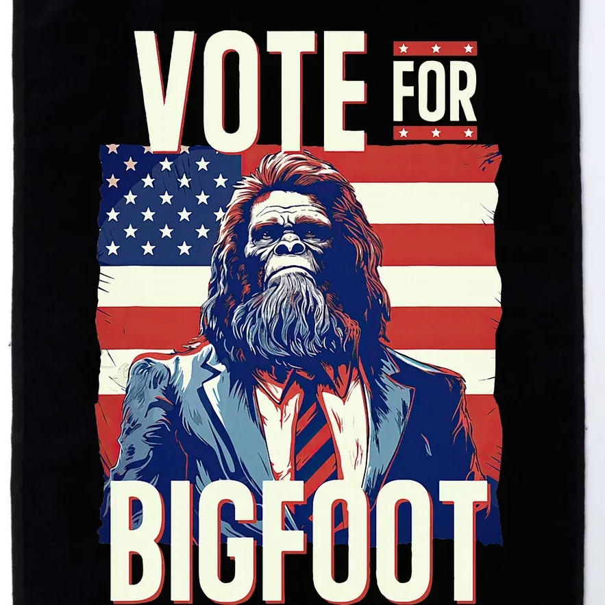 Bigfoot For President Election Vote Sasquatch USA Flag 2024 Platinum Collection Golf Towel