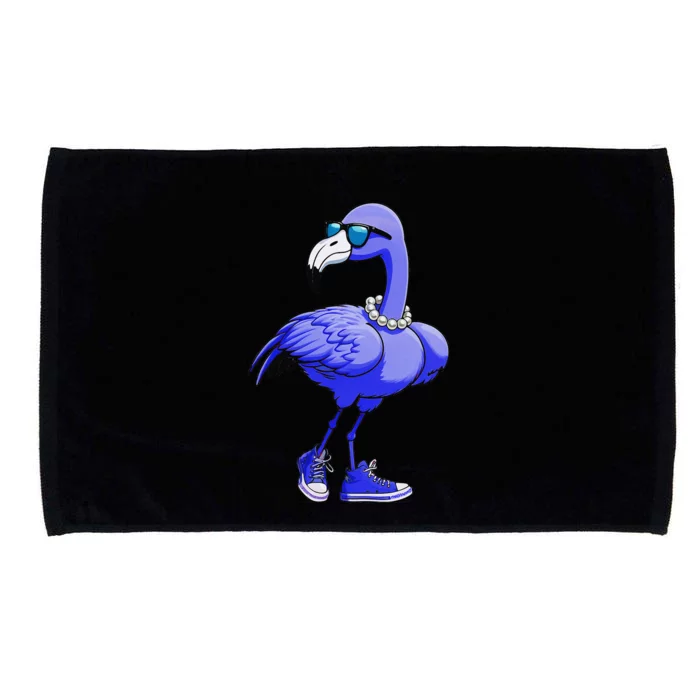 Blue Flamingo Pearls Comma La Kamala Harris 2024 Gift Microfiber Hand Towel