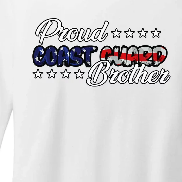 Bold Flag Proud Uscg Coast Guard Brother Womens CVC Long Sleeve Shirt