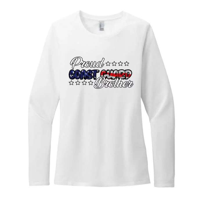 Bold Flag Proud Uscg Coast Guard Brother Womens CVC Long Sleeve Shirt