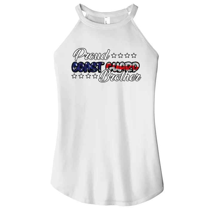 Bold Flag Proud Uscg Coast Guard Brother Women’s Perfect Tri Rocker Tank