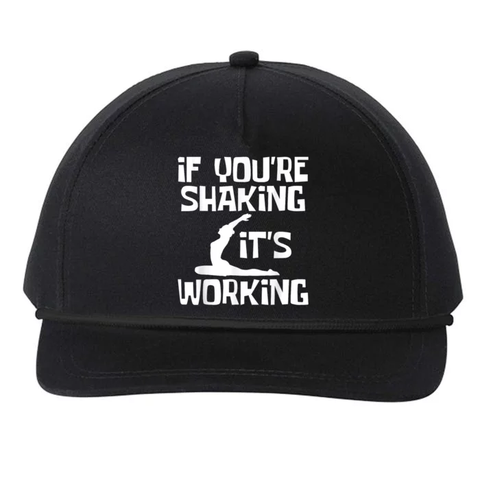 _brand Funny Pilates Shirts If YouRe Shaking ItS Working Pilates Fitness Ins Snapback Five-Panel Rope Hat