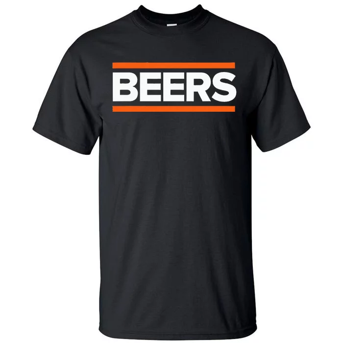 Beers Funny Party Beer Day Drinking Blue & Orange Tall T-Shirt