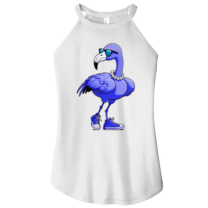 Blue Flamingo Pearls Comma La Kamala Harris 2024 Women’s Perfect Tri Rocker Tank