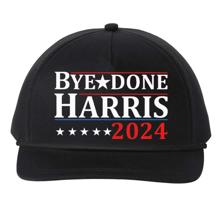 Byedone. Funny Political Election Trump 2024 Snapback Five-Panel Rope Hat