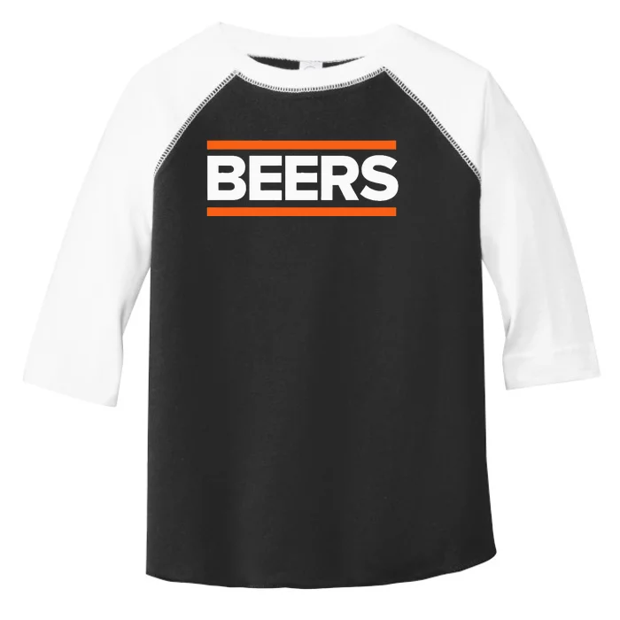 BEERS Funny Party Beer Day Drinking Blue & Orange Toddler Fine Jersey T-Shirt