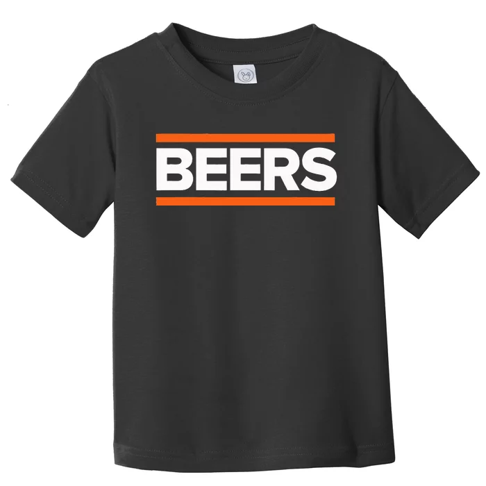 BEERS Funny Party Beer Day Drinking Blue & Orange Toddler T-Shirt