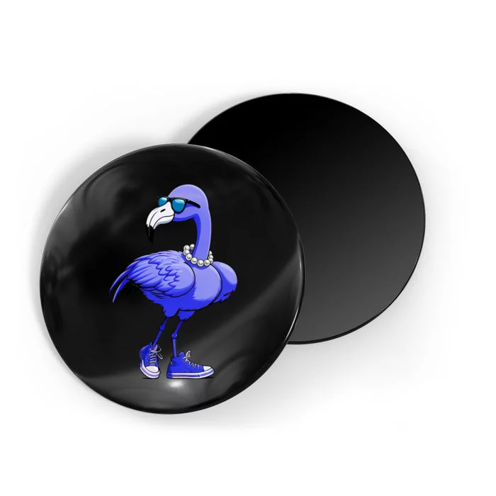 Blue Flamingo Pearls Comma La Kamala Harris 2024 Magnet