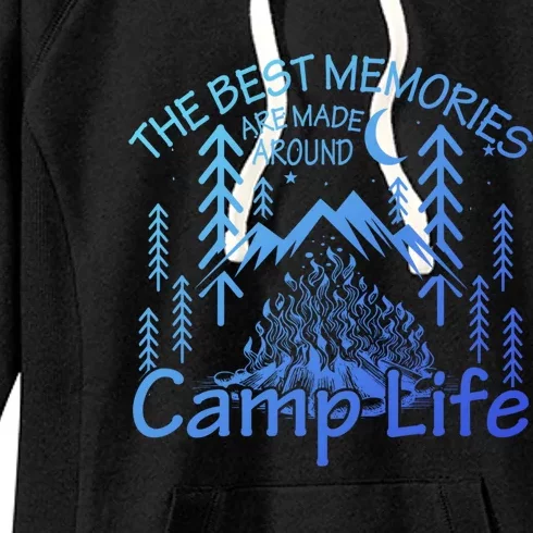 Bonfires Fire Pit Camping Best Memories Made Around Campfire Funny Gift Women's Fleece Hoodie