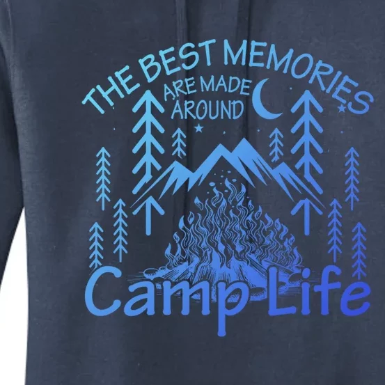 Bonfires Fire Pit Camping Best Memories Made Around Campfire Funny Gift Women's Pullover Hoodie