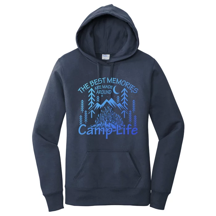 Bonfires Fire Pit Camping Best Memories Made Around Campfire Funny Gift Women's Pullover Hoodie