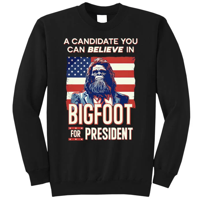 Bigfoot For President Election Vote Sasquatch USA Sweatshirt