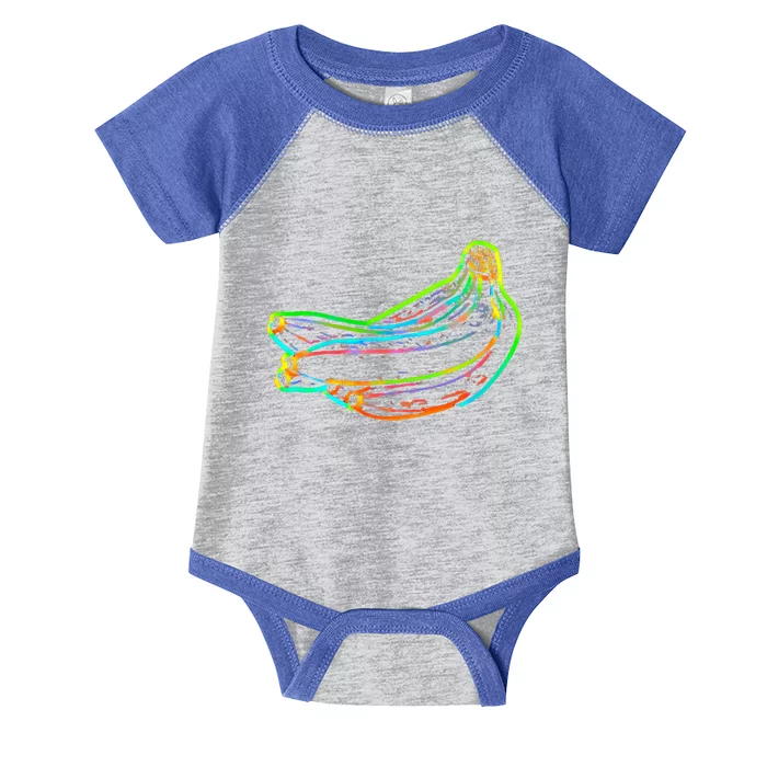 Banana Fruit Pop Art Gift Infant Baby Jersey Bodysuit