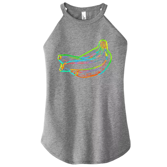 Banana Fruit Pop Art Gift Women’s Perfect Tri Rocker Tank